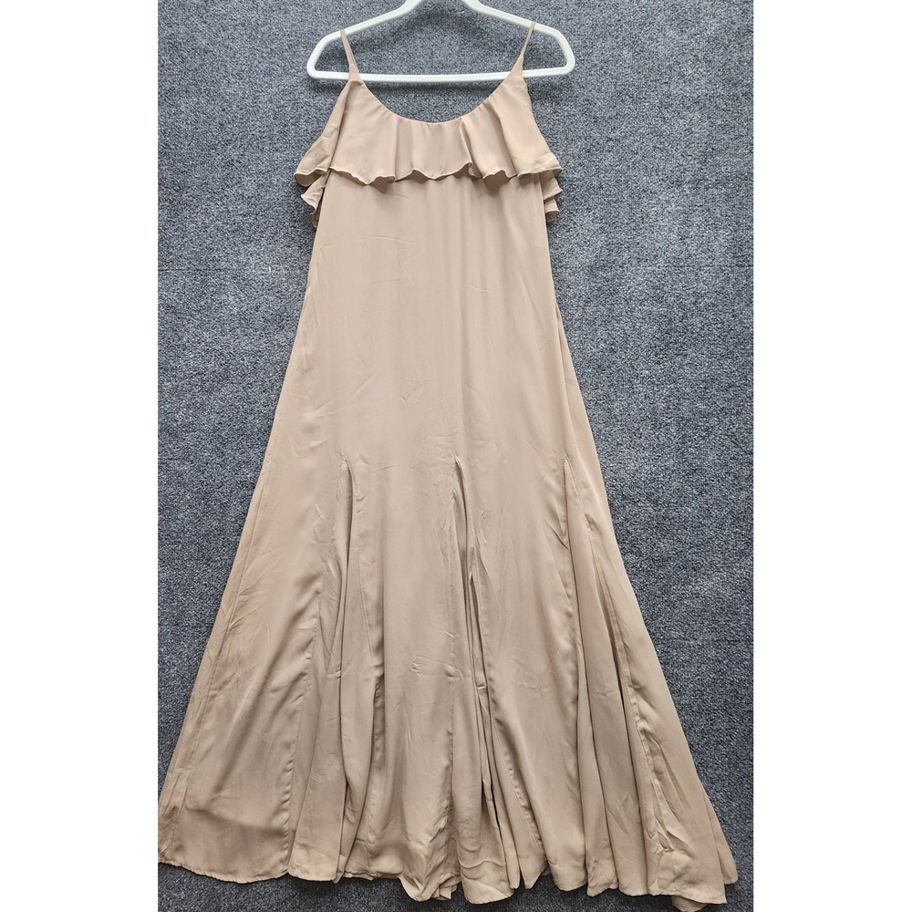 Abercrombie & Fitch Womens Ruffle Boho Flowy Summer Wedding Guest Maxi Dress M